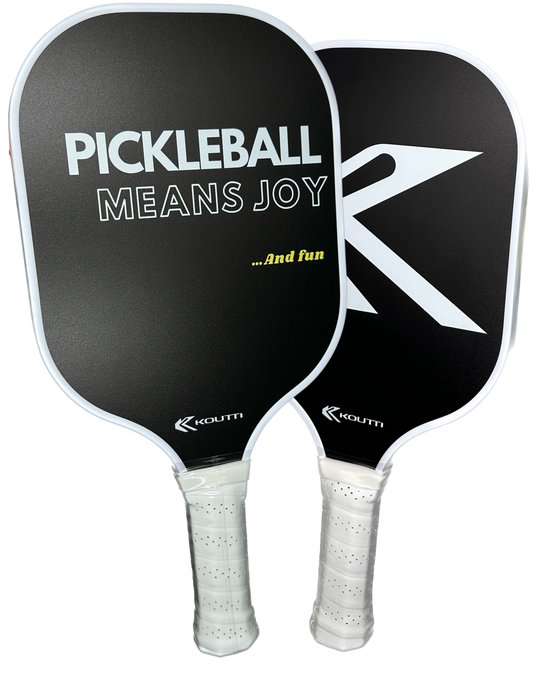 KOUTTI Pickleball Paddles Set of 2 Carbon Fiber Pickleball Paddle with 4 pickleballs and Bag