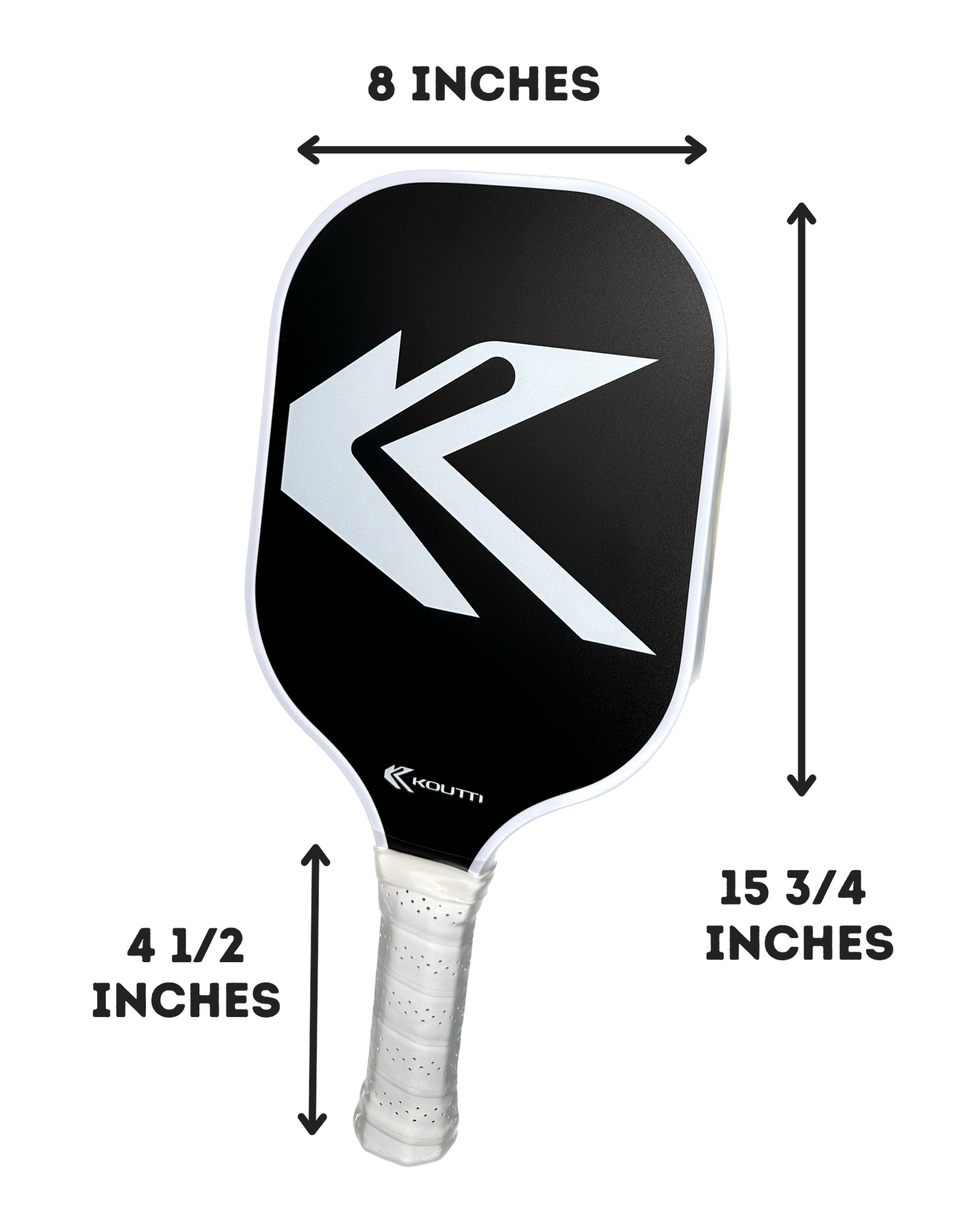 KOUTTI Pickleball Paddles Set of 2 Carbon Fiber Pickleball Paddle with 4 pickleballs and Bag