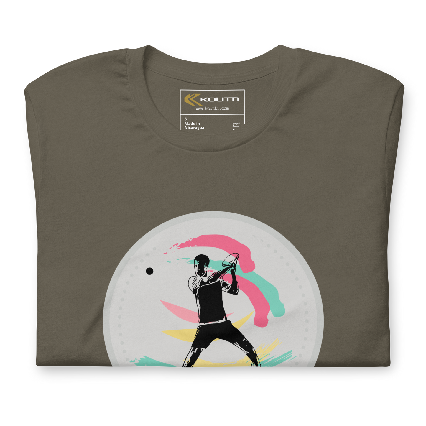 Koutti Unisex t-shirt Padel Circle three