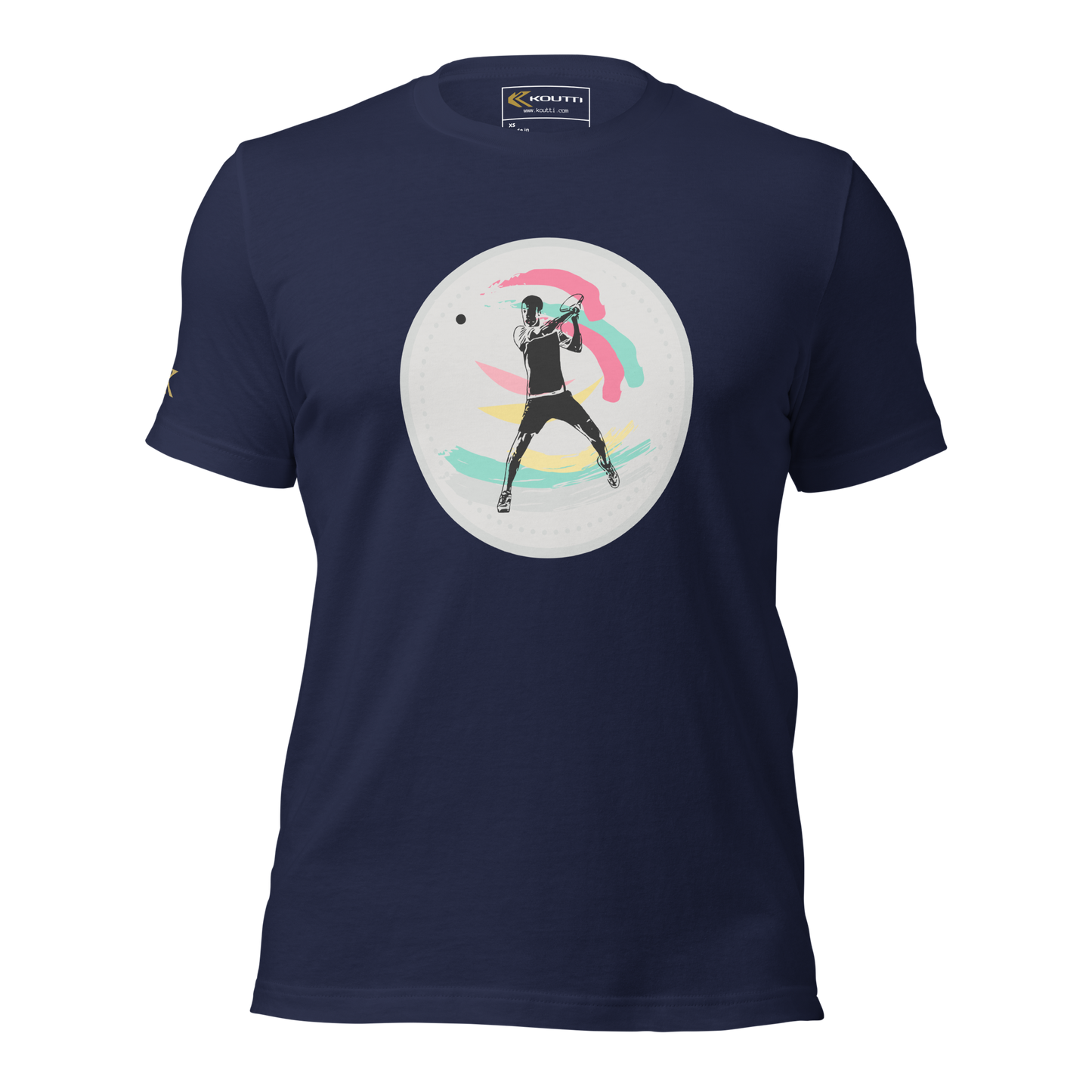 Koutti Unisex t-shirt Padel Circle three