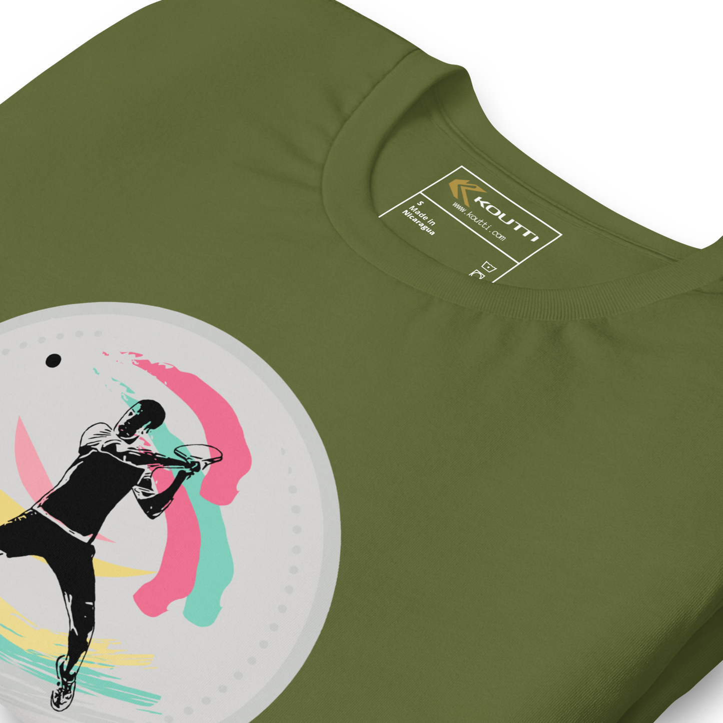 Koutti Unisex t-shirt Padel Circle three