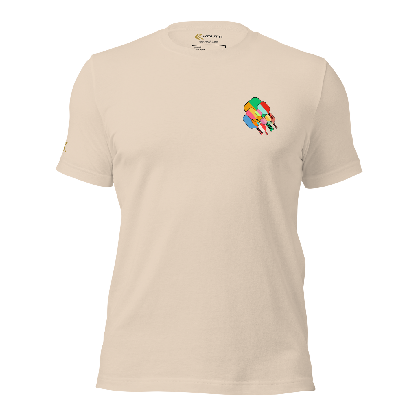 Koutti Unisex t-shirt Pickleball Rackets one