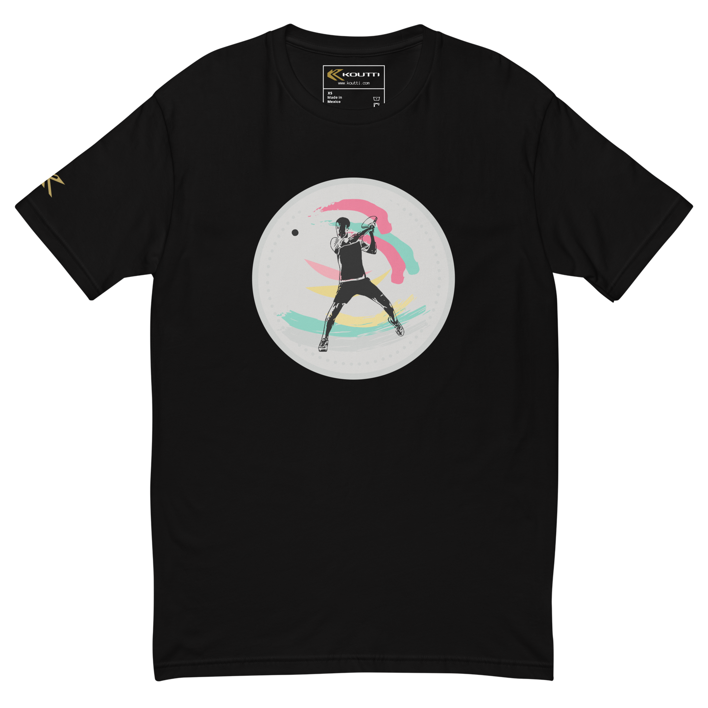 Koutti Unisex t-shirt Padel Circle three